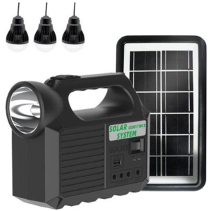 Kit solar GD-8017 MUSIC portabil cu 3 becuri XL