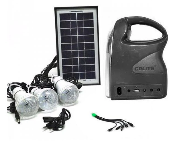 Kit solar GDLITE GD-7 PREMIUM 3 becuri