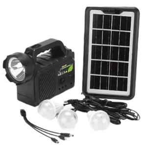 Kit solar GDPlus GD P30 cu 3 becuri sistem iluminare