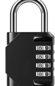 Lacat NEGRU cu cif (4 cadrane)