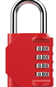 Lacat ROSU cu cif (4 cadrane)