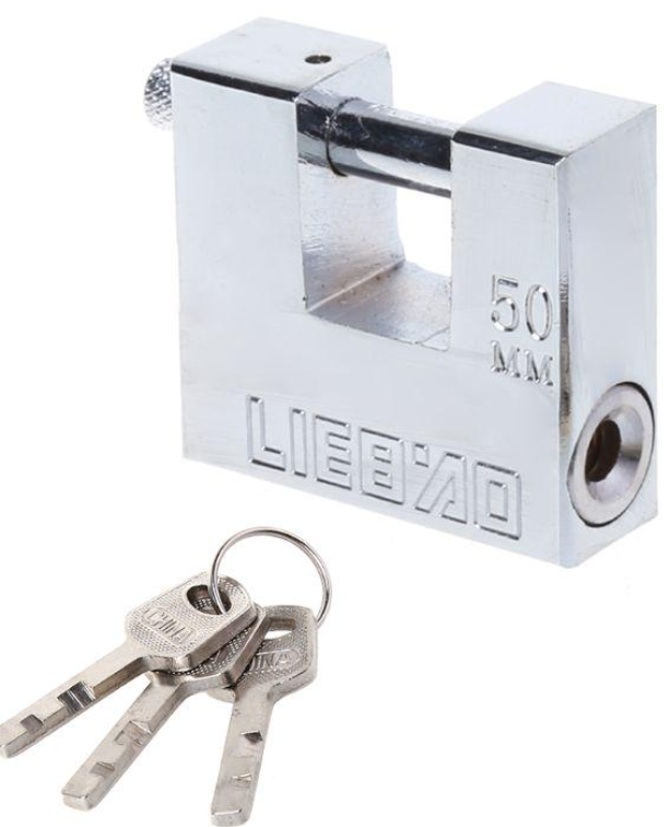 Lacat metalic 50MM cu deschidere orizontala