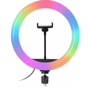 Lampa Circulara Profesionala LED Ring Light RGB 33cm Q MG33