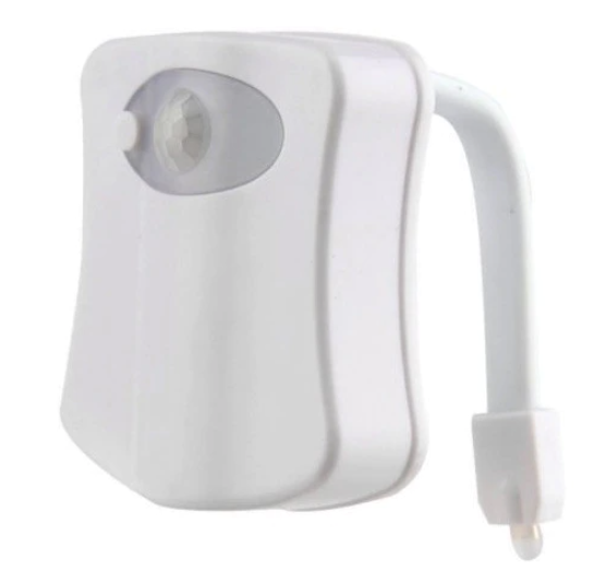 Lampa LED RGB pentru toaleta cu 8 culori senzor miscare