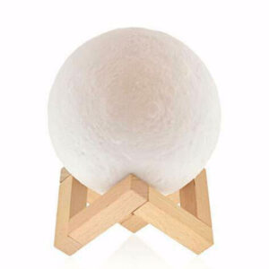 Lampa Luna 3D cu Suport din Metal 8 cm