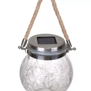 Lampa Solara LED tip borcan Q TL60 lumina colorata si maner