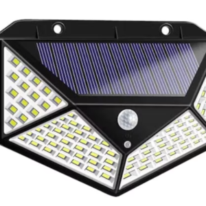 Lampa Solara Senzor De Miscare 100 LED 120 Grade Baterie 18650