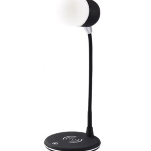 Lampa de birou cu incarcator wireless pentru telefon cu boxa bluetooth pliabila