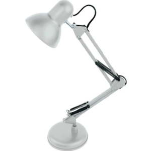 Lampa de birou cu suport culoare alba 220V soclu E27