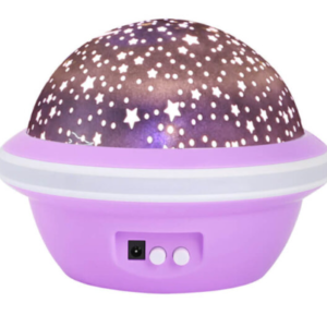 Lampa de veghe rotativa cu proiectie de stele si luna model planeta ROZ