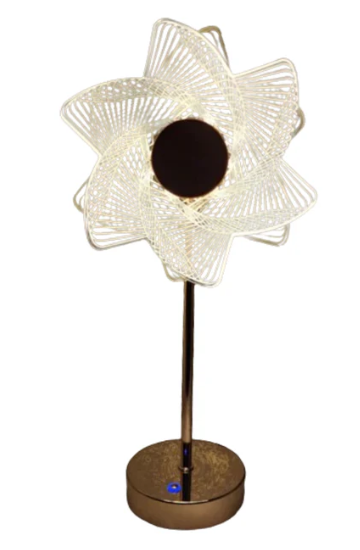 Lampa decorativa Sun Flower Auriu Lumina Calda Rece