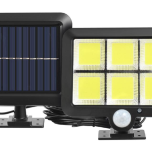 Lampa solara LED 120COB F120 senzor de miscare 40W cu 6 casete