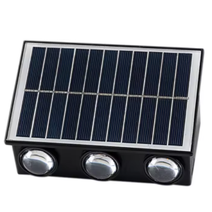 Lampa solara de perete 6 LED lumina calda