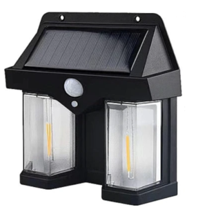 Lampa solara de perete dubla CB 228 AX cu senzor de miscare