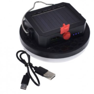 Lampa solara mini Q LED10 putere 10W cu 3 moduri iluminare si agatatoare