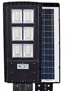 Lampa solara stradala LED 300W cu panou fotovoltaic cu 6 casete