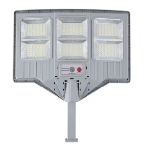 Lampa solara stradala cu telecomanda JG 706 cu 6 casete 108 LED 6000K senzor de miscare 150W