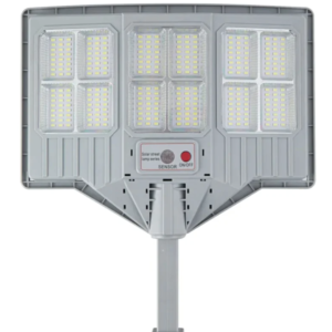 Lampa solara stradala cu telecomanda JG 712 cu 12 casete 108 LED 6000K senzor de miscare 200W