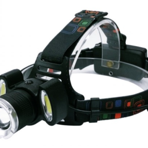 Lanterna Frontala LED+2COB 5W Zoom Acumulatori BLC 865T6