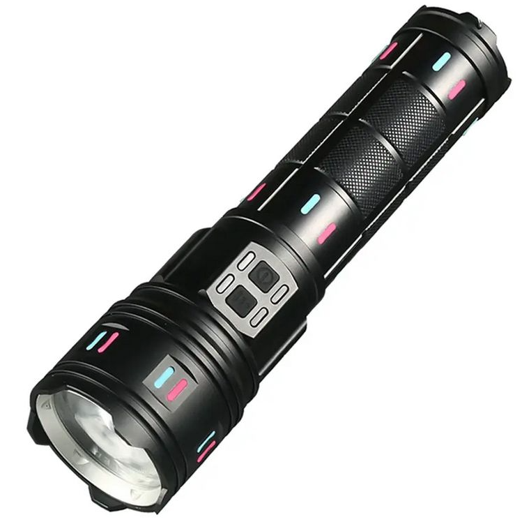 Lanterna Profesionala AK177 Incarcare Type C putere 60W indicator de incarcare cu 8 acumulatori