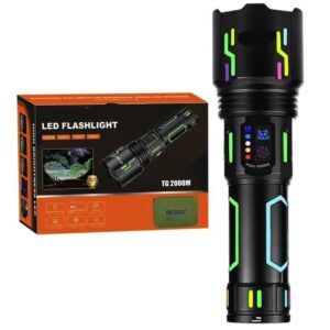 Lanterna YM G640Y 1 cu raza lunga de actiune 4000 lm baterie 32700 5 moduri iluminare si zoom reglabil