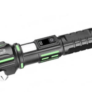 Lanterna aluminiu RTY 827 cu LED 30W incarcare USB acumulator 18650 lampa COB Ciocan de Urgenta si Cutter