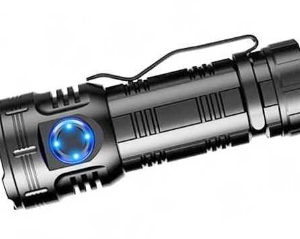 Lanterna compacta de aluminiu BL F82 cu 8 LED XPG magnet si clips incarcare USB acumulator 26650 Lumina Rosie SOS