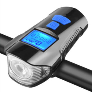 Lanterna de Bicicleta FY317 cu Claxon si Kilometraj DIGITAL