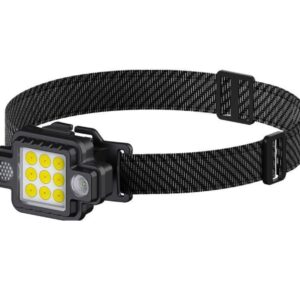 Lanterna de cap 9 LED COB/XPG KL533 5W 1000lm  USB magnet