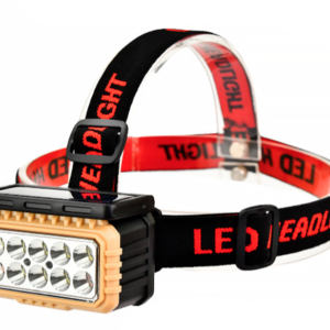 Lanterna de cap LY 806 cu panou solar si 10 leduri