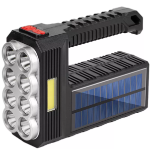 Lanterna de mana 8 LED+COB cu incarcare solara si USB Q SD623