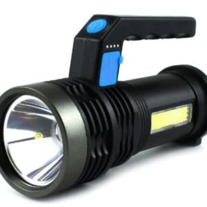 Lanterna de mana cu LED Q LED556 cu 1000 lumeni acumulator integrat lumina laterala COB negru