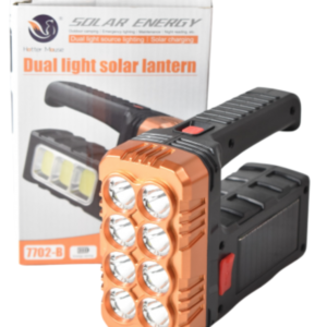 Lanterna de mana solara 7702 B cu Led SMD si incarcare USB OF