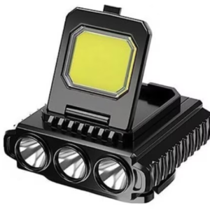 Lanterna frontala LY 801 Cob + 3 Led reglabila neagra