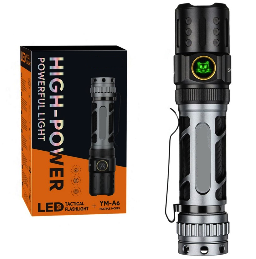 Lanterna tactica de mana YM A6 de 2200LM baterie 18650 cu 5 moduri de iluminare