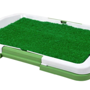 Litiera tip Tavita Toaleta pentru Animale de companie cu Gazon/Iarba Artificiala pentru Casa