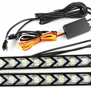 Lumini de Zi Led Auto cu Semnalizare Dinamica pentru Grila