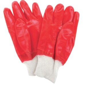 Manusi anti acid Rosii cu manseta Textila 140G