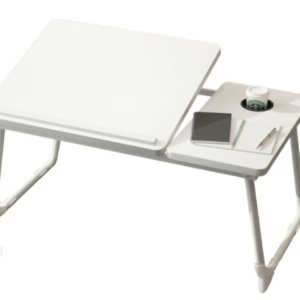 Masa pliabila pentru laptop cu suport pentru pahar reglabila pe inaltime 5 pozitii ALBA