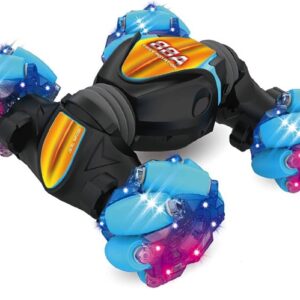 Masina RC cu telecomanda control cu gesturi 4WD rotativ pe doua fete