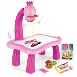 Masuta de Desenat Roz cu Proiector si Diapozitive