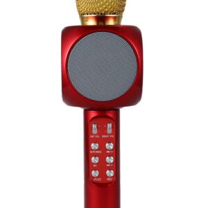 Microfon Karaoke Wireles cu Boxa si Lumini