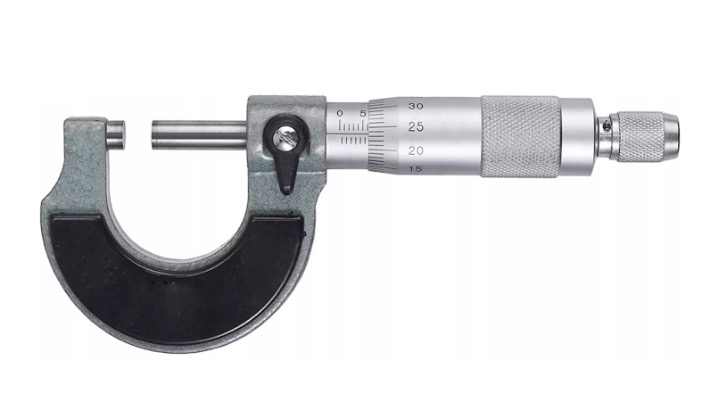 Micrometru pentru masurarea dimensiunilor 0-25 mm Negru/Argintiu