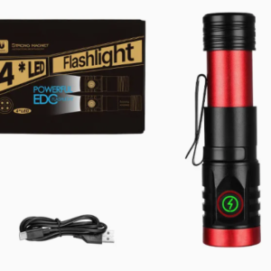 Mini Lanterna puternica de mana BL402x extensibila cu 4 LED si 3000 lumeni