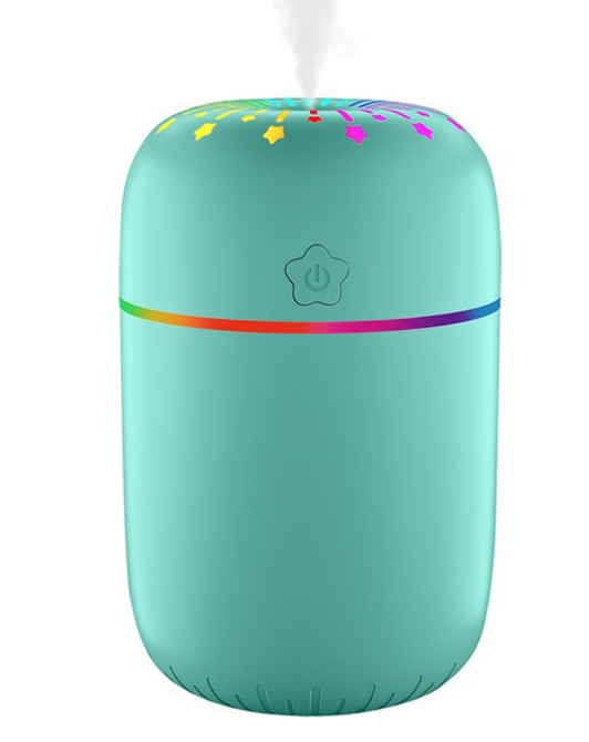 Mini Umidificator A5 capacitate 300ml design silentios lumina gradient de 7 culori