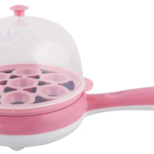 Mini aparat electric cu fierbator 2in1 pentru oua ROZ