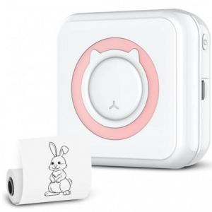 Mini imprimanta termica portabila pentru telefon 1 rola inclusa