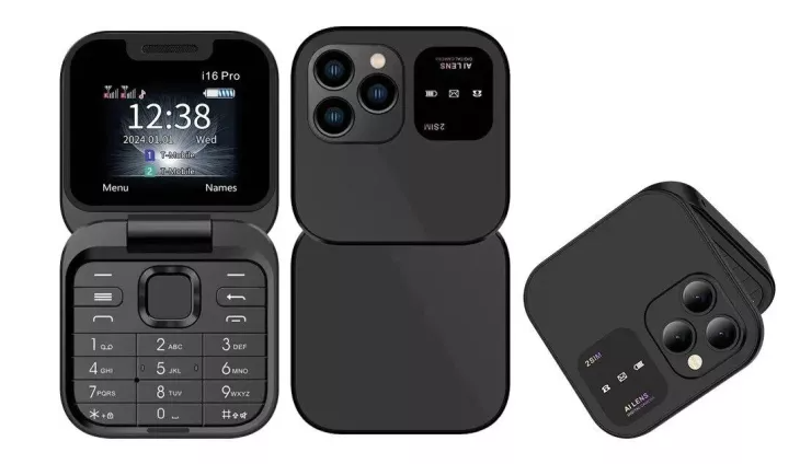 Mini telefon pliabil P9 PRO FM Afisaj mic