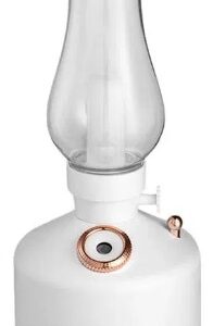 Mini umidificator ALB cu lampa fara capac si schimbare de culoare