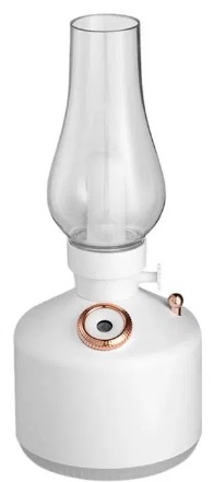 Mini umidificator ALB cu lampa fara capac si schimbare de culoare